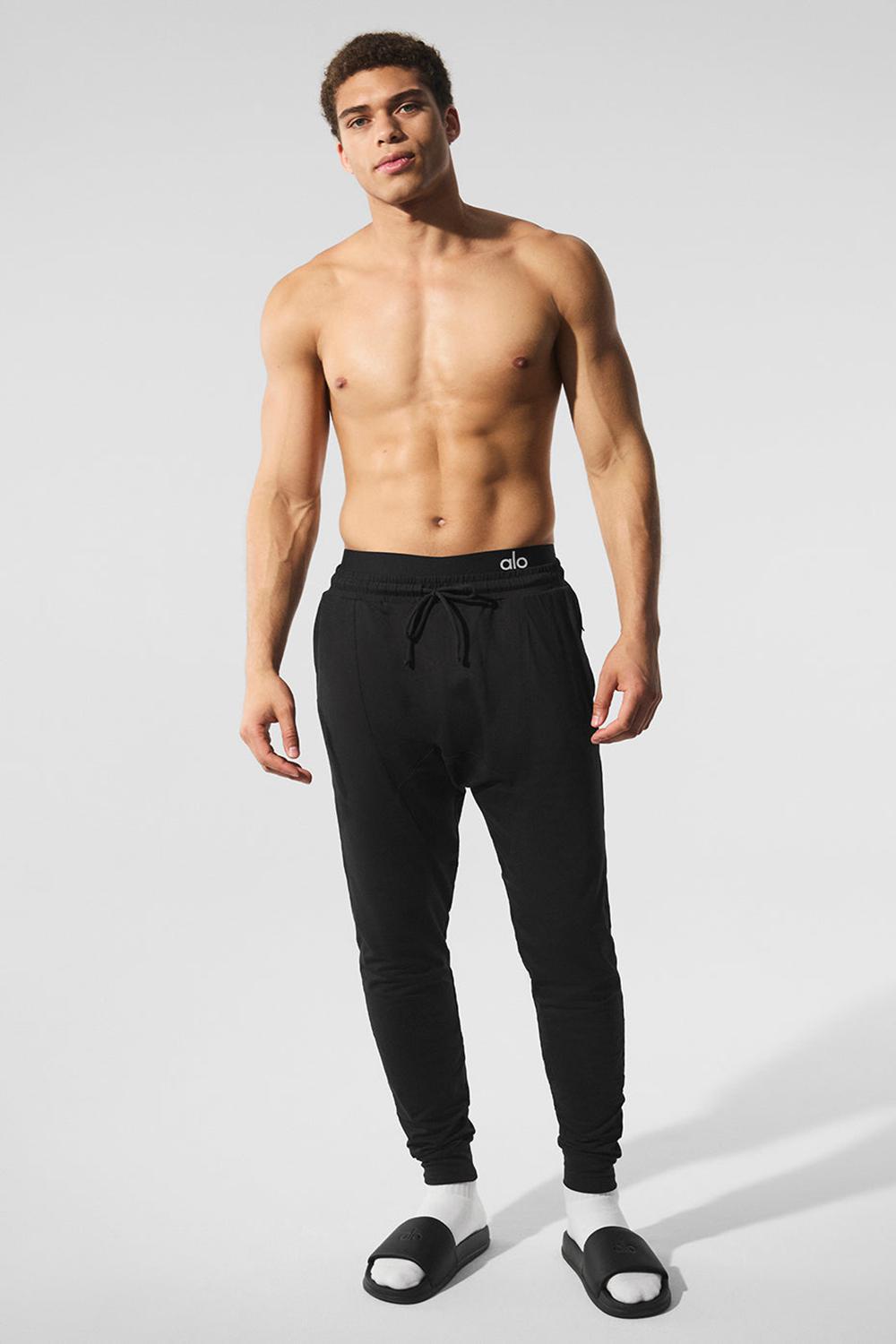 Pantalon Alo Yoga Conquer Revitalize Hombre Negras | Chile  34978-AQIP