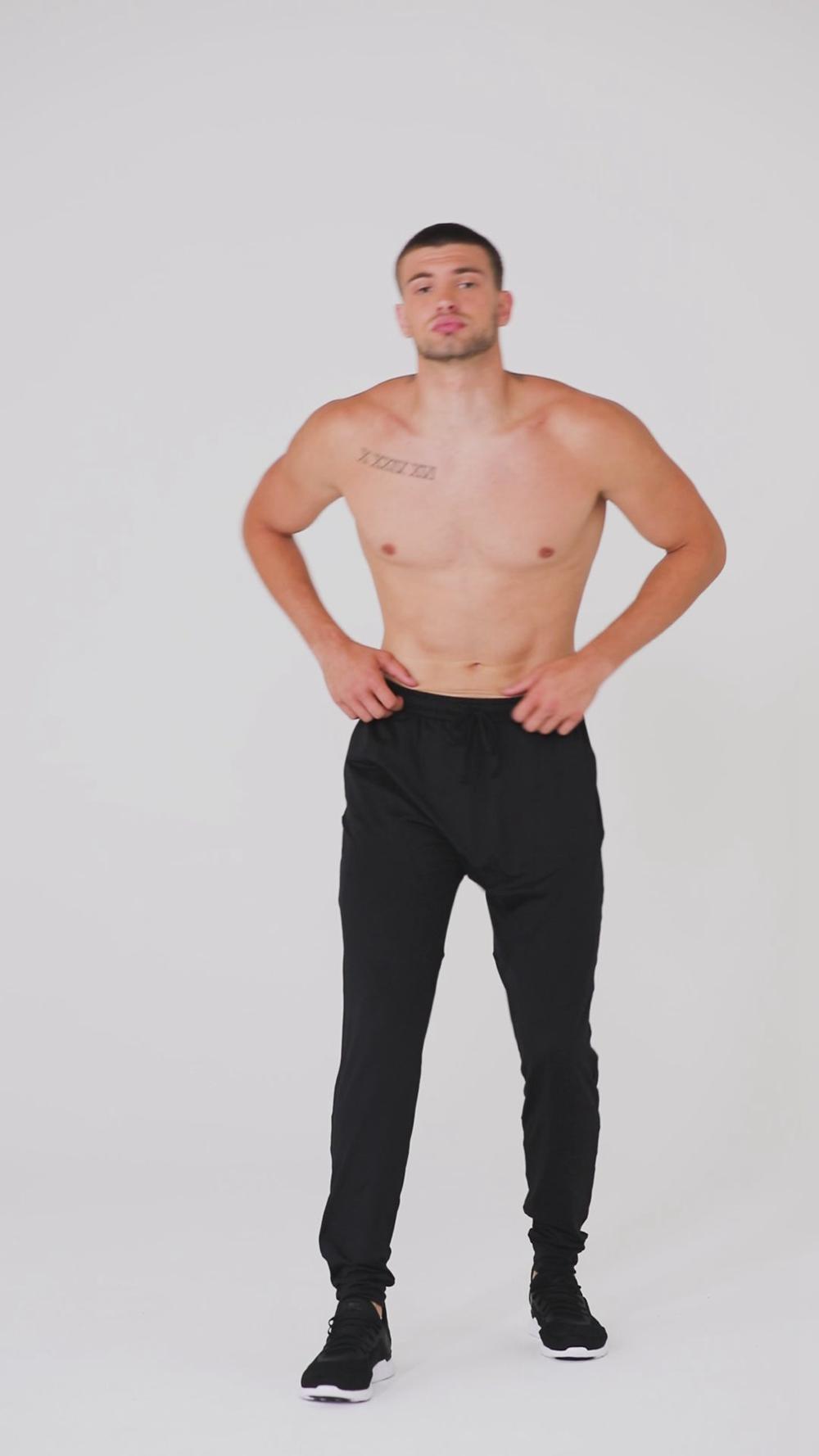 Pantalon Alo Yoga Conquer Revitalize Hombre Negras | Chile  34978-AQIP