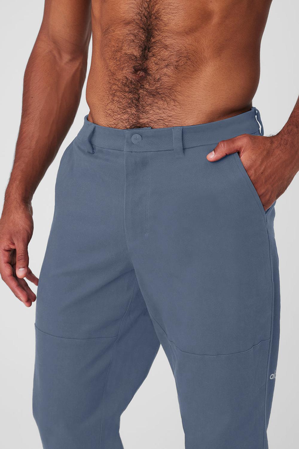 Pantalon Alo Yoga Edition Sueded Hombre Bluestone | Chile  92536-KLGI