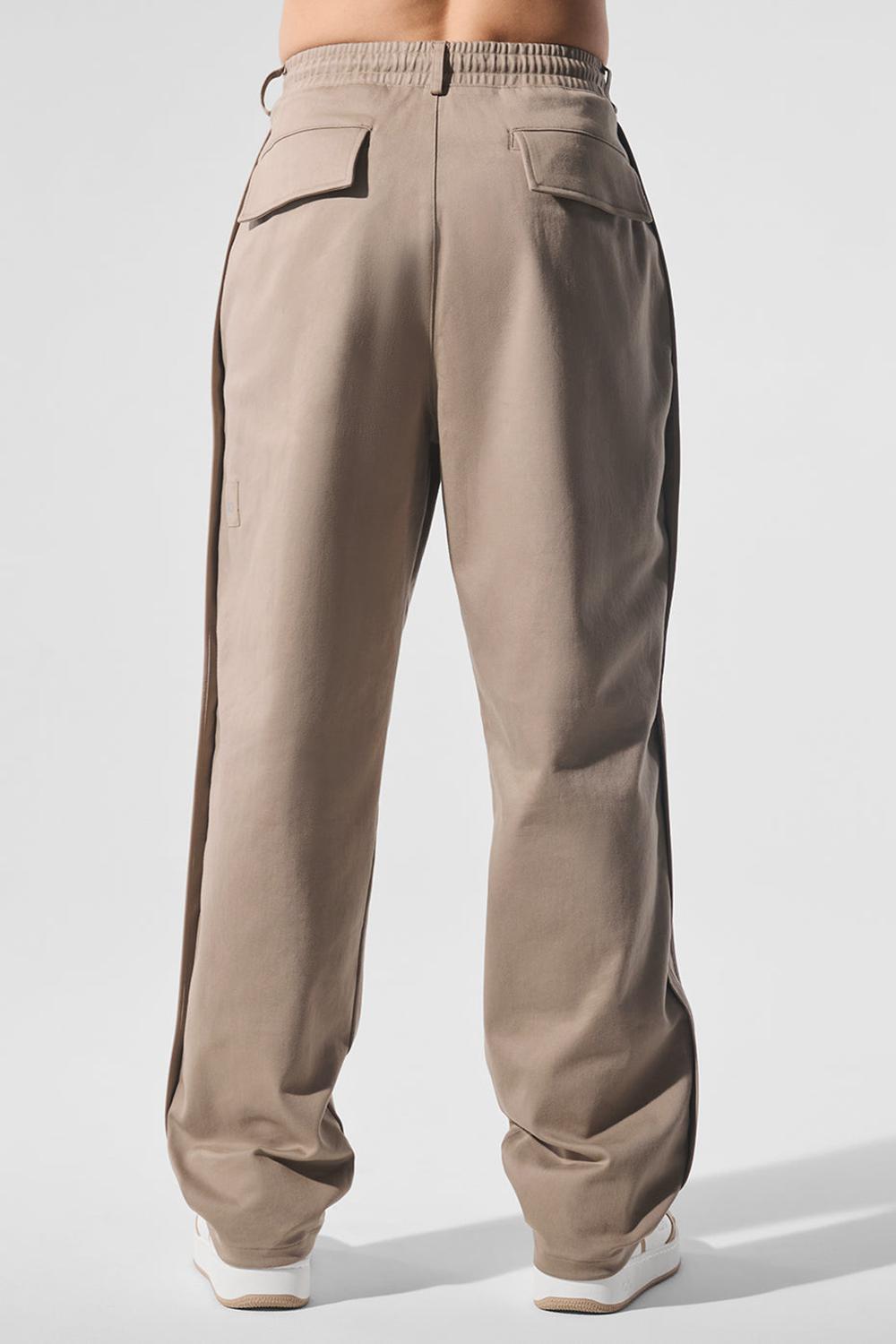 Pantalon Alo Yoga Edition Sueded Straight Leg Hombre Gravel | Chile  83762-DPXV
