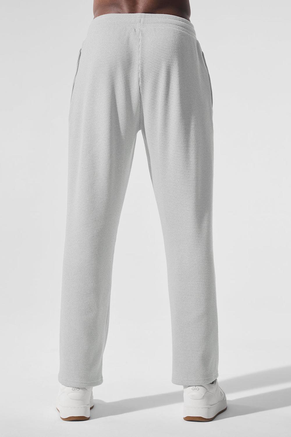 Pantalon Alo Yoga Elevate Waffle Straight Leg Hombre Gris | Chile  52086-KIOF