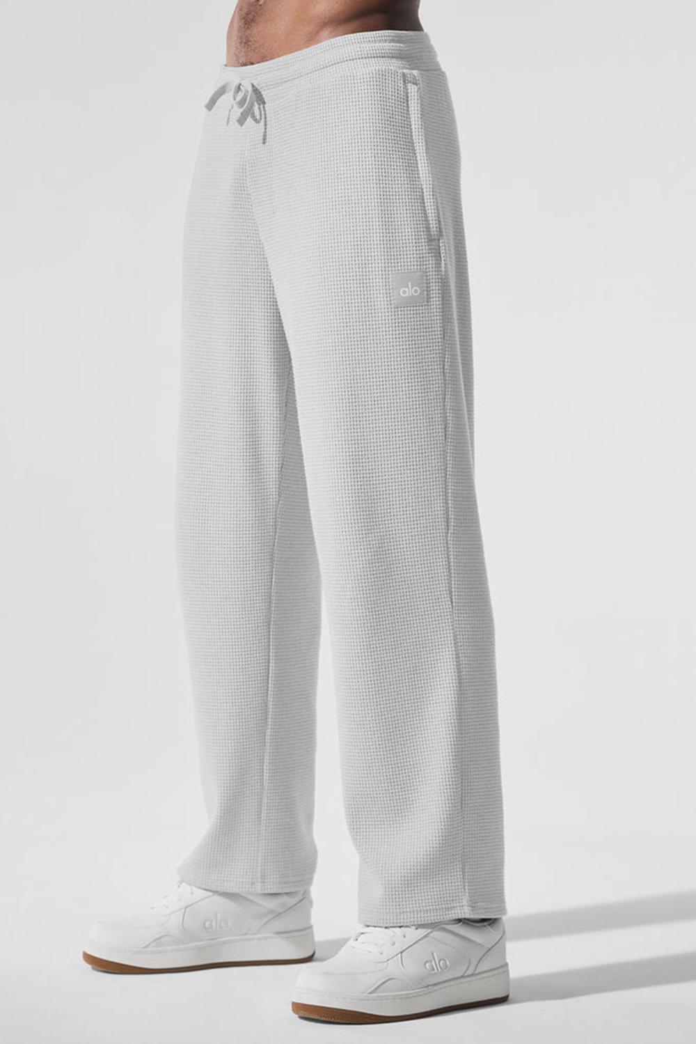 Pantalon Alo Yoga Elevate Waffle Straight Leg Hombre Gris | Chile  52086-KIOF