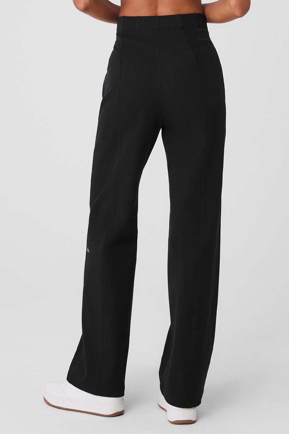 Pantalon Alo Yoga High-Waist On Point Moto Mujer Negras | Chile  29075-ZOLK