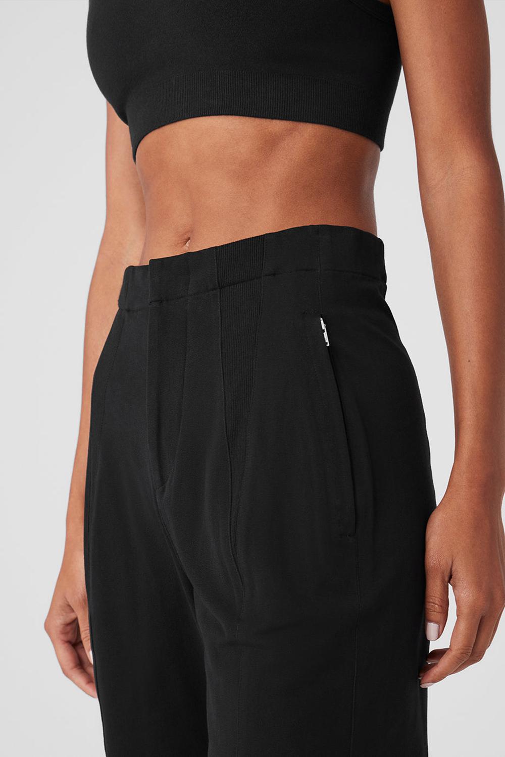 Pantalon Alo Yoga High-Waist On Point Moto Mujer Negras | Chile  29075-ZOLK