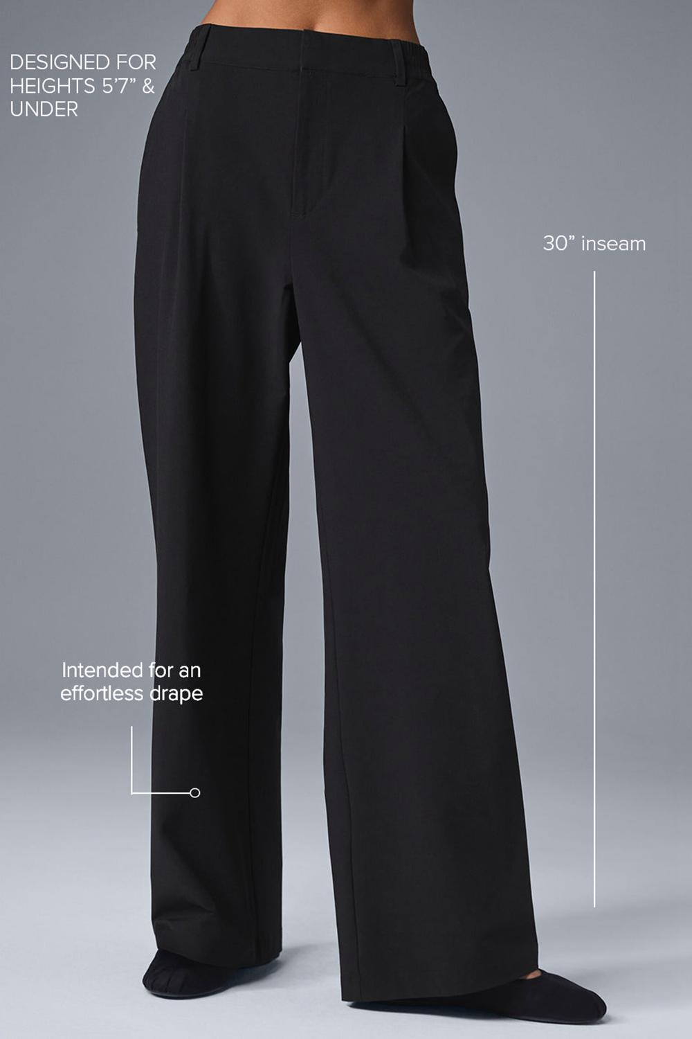 Pantalon Alo Yoga High-Waist Pursuit (Regular) Mujer Negras | Chile  29150-POGY