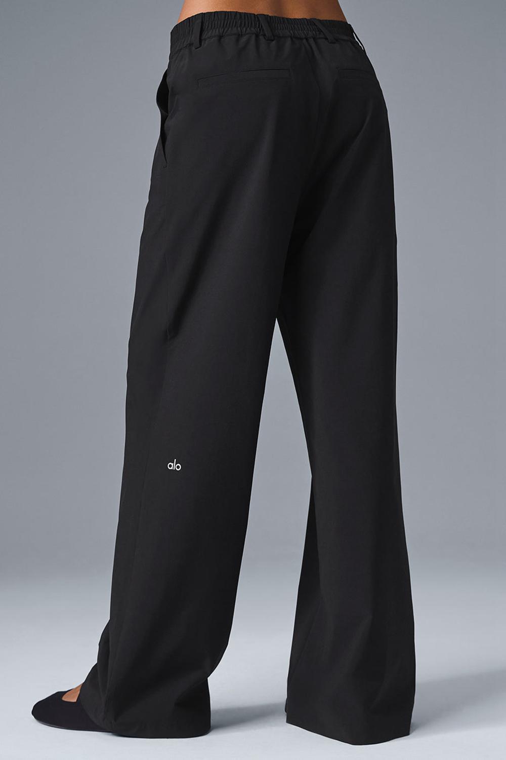 Pantalon Alo Yoga High-Waist Pursuit (Regular) Mujer Negras | Chile  29150-POGY