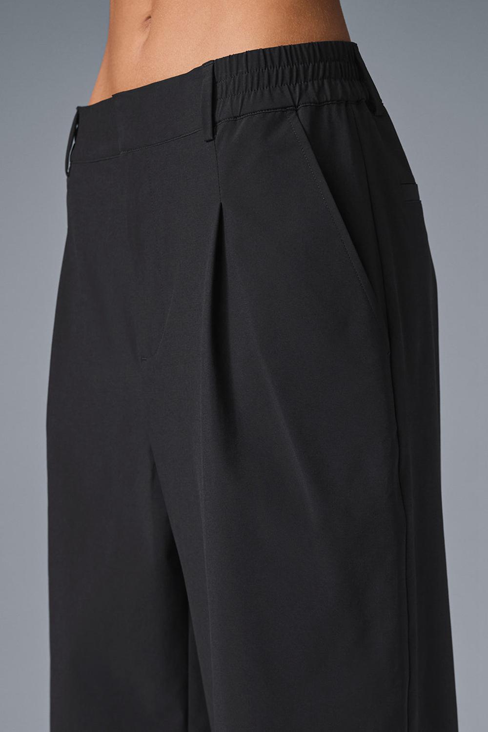 Pantalon Alo Yoga High-Waist Pursuit (Regular) Mujer Negras | Chile  29150-POGY