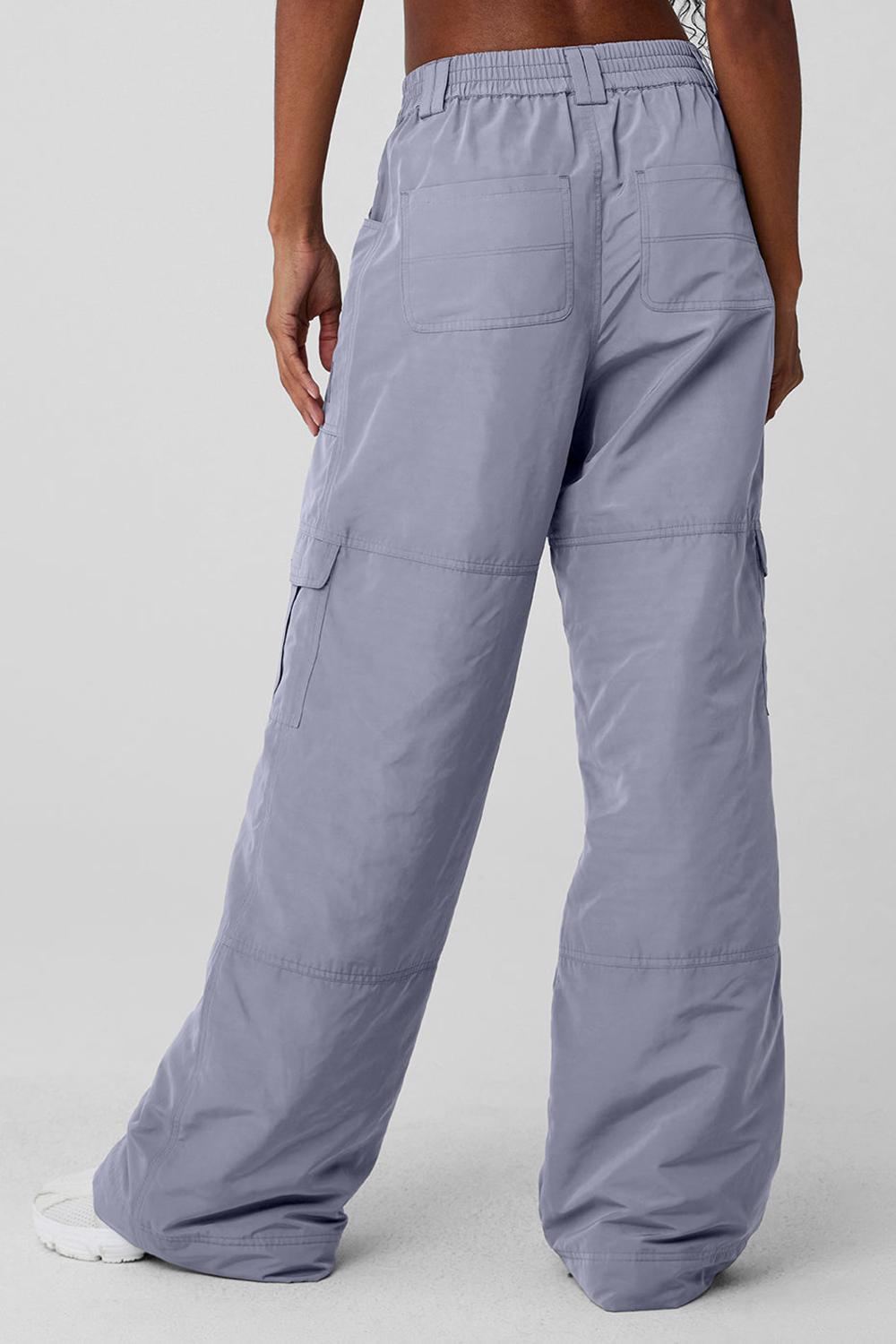 Pantalon Alo Yoga High-Waist Ski-Moto Mujer Fog | Chile  47308-ZYIT