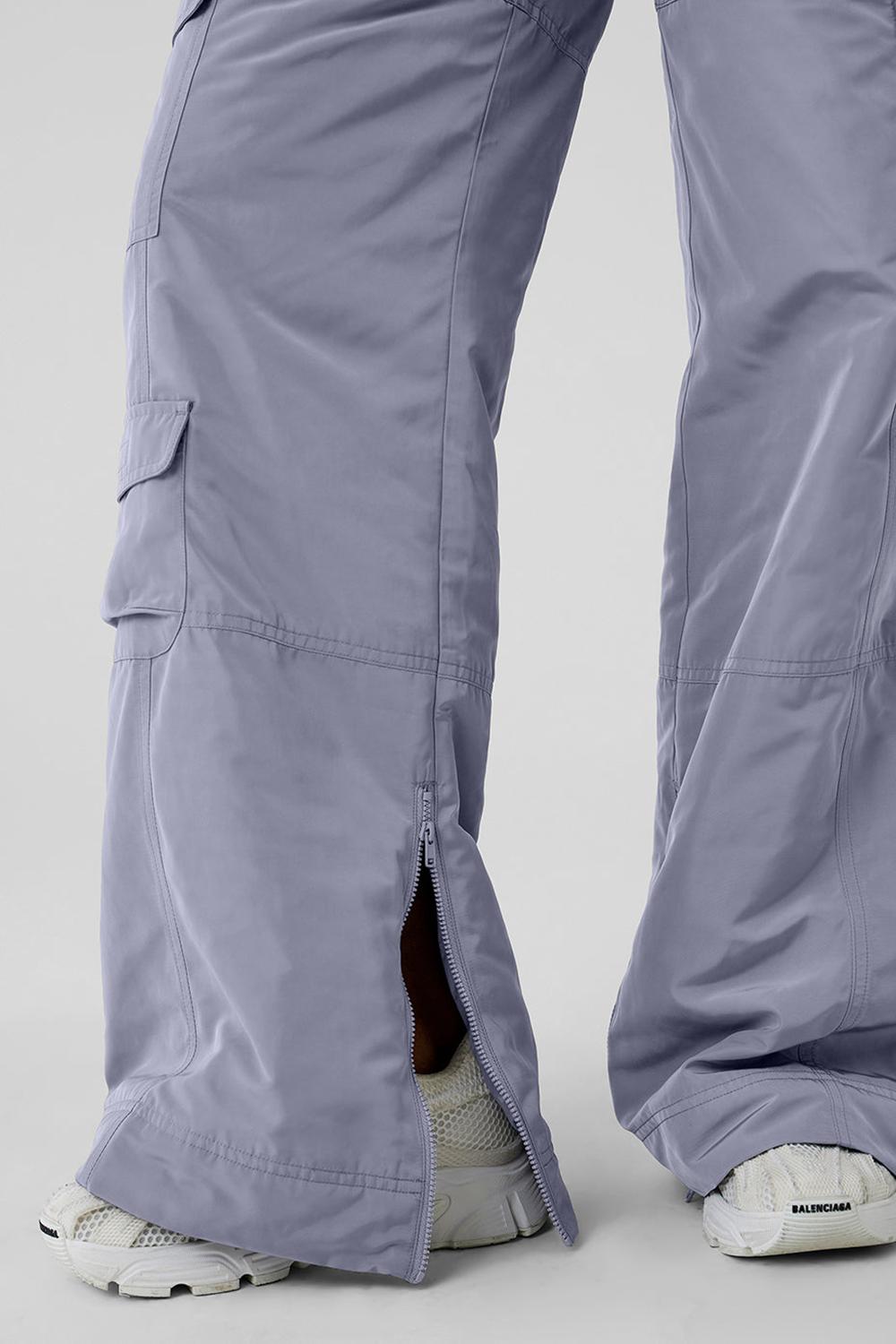 Pantalon Alo Yoga High-Waist Ski-Moto Mujer Fog | Chile  47308-ZYIT