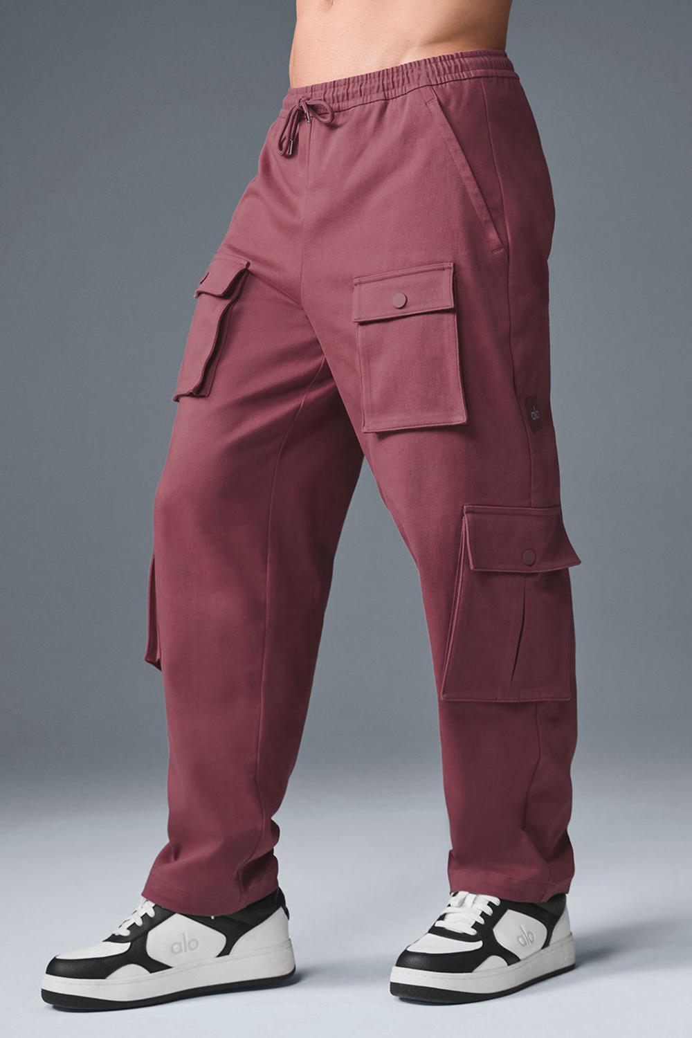 Pantalon Alo Yoga Northstar Cargo Hombre Burdeos | Chile  57412-CFMS