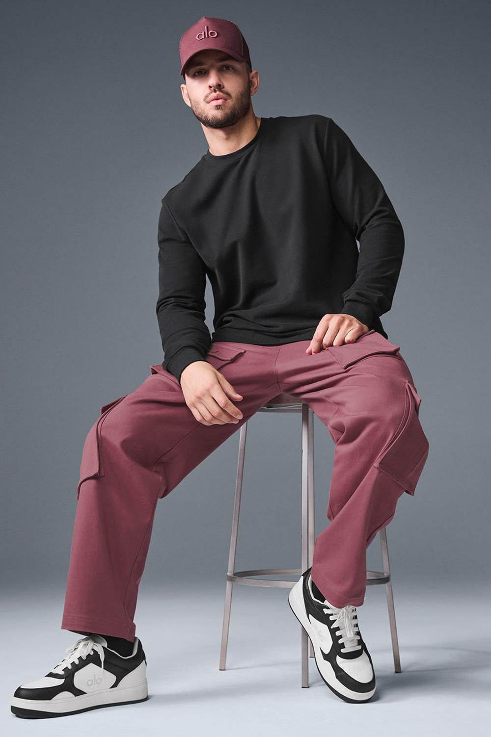 Pantalon Alo Yoga Northstar Cargo Hombre Burdeos | Chile  57412-CFMS