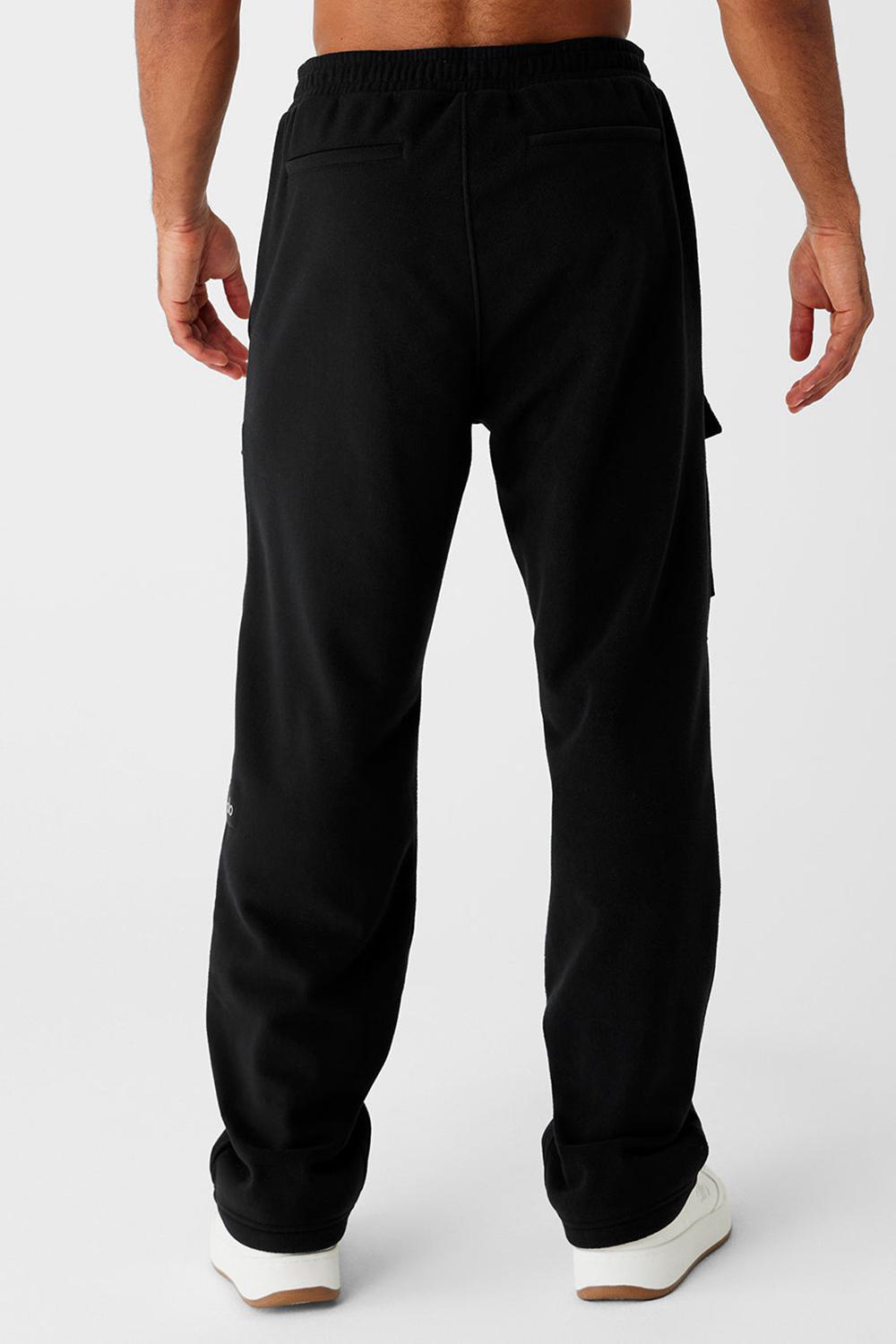 Pantalon Alo Yoga Polar Fleece Ridge Cargos Hombre Negras | Chile  81927-ESIV