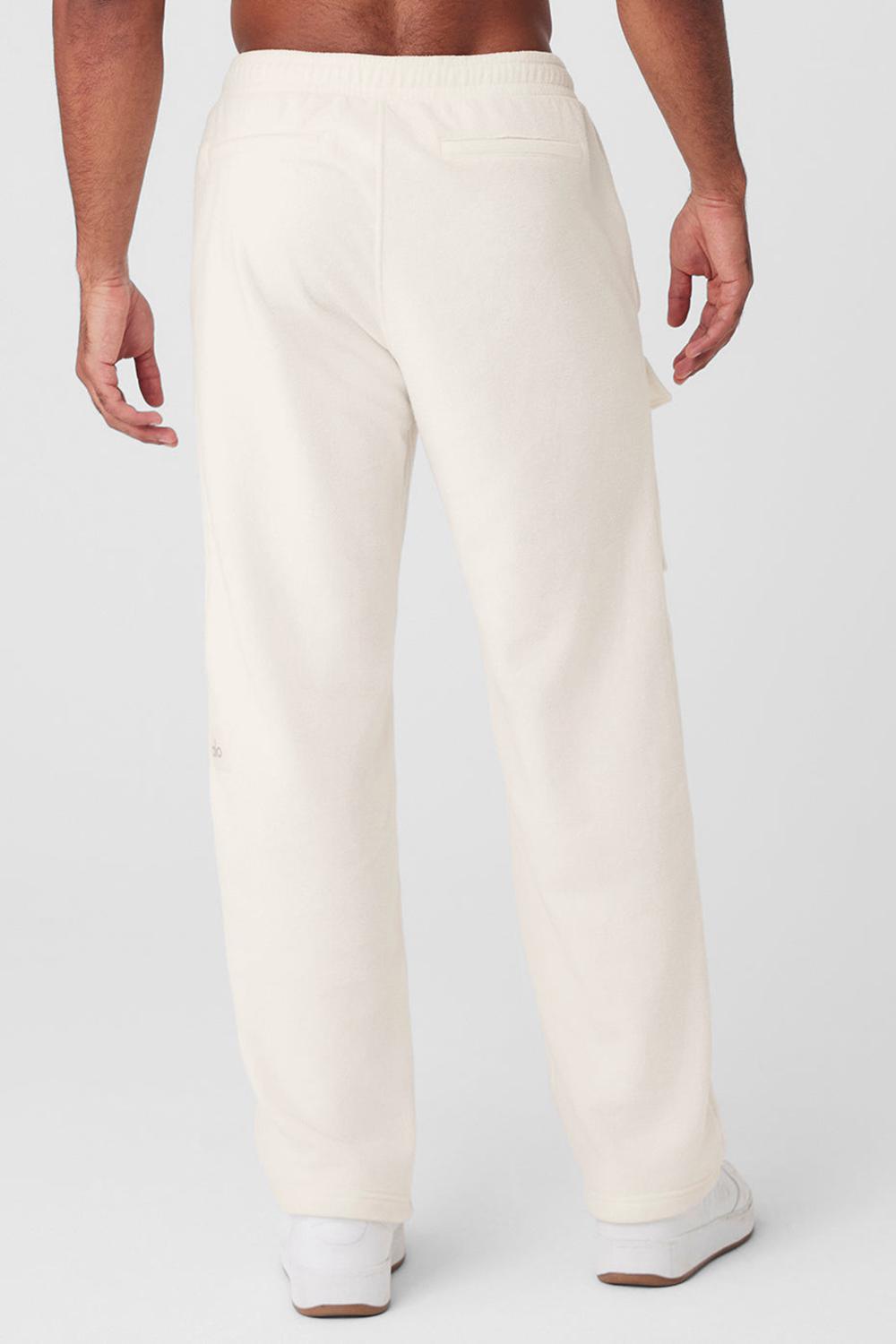 Pantalon Alo Yoga Polar Fleece Ridge Cargos Hombre Ivory | Chile  14376-DHXW