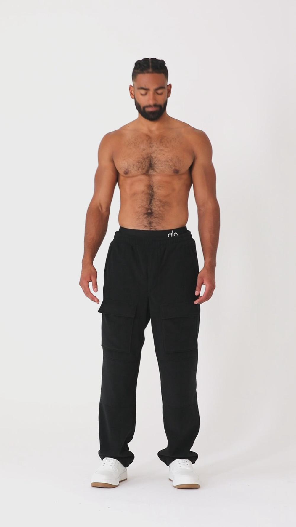 Pantalon Alo Yoga Polar Fleece Ridge Cargos Hombre Ivory | Chile  14376-DHXW