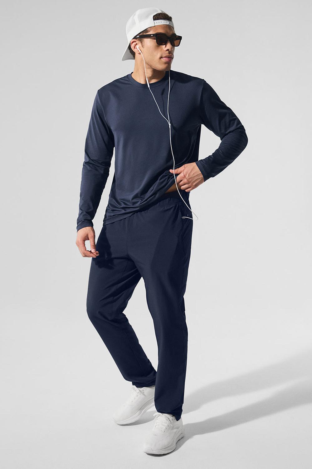 Pantalon Alo Yoga Repetition Hombre Azul Marino | Chile  85217-NZJO