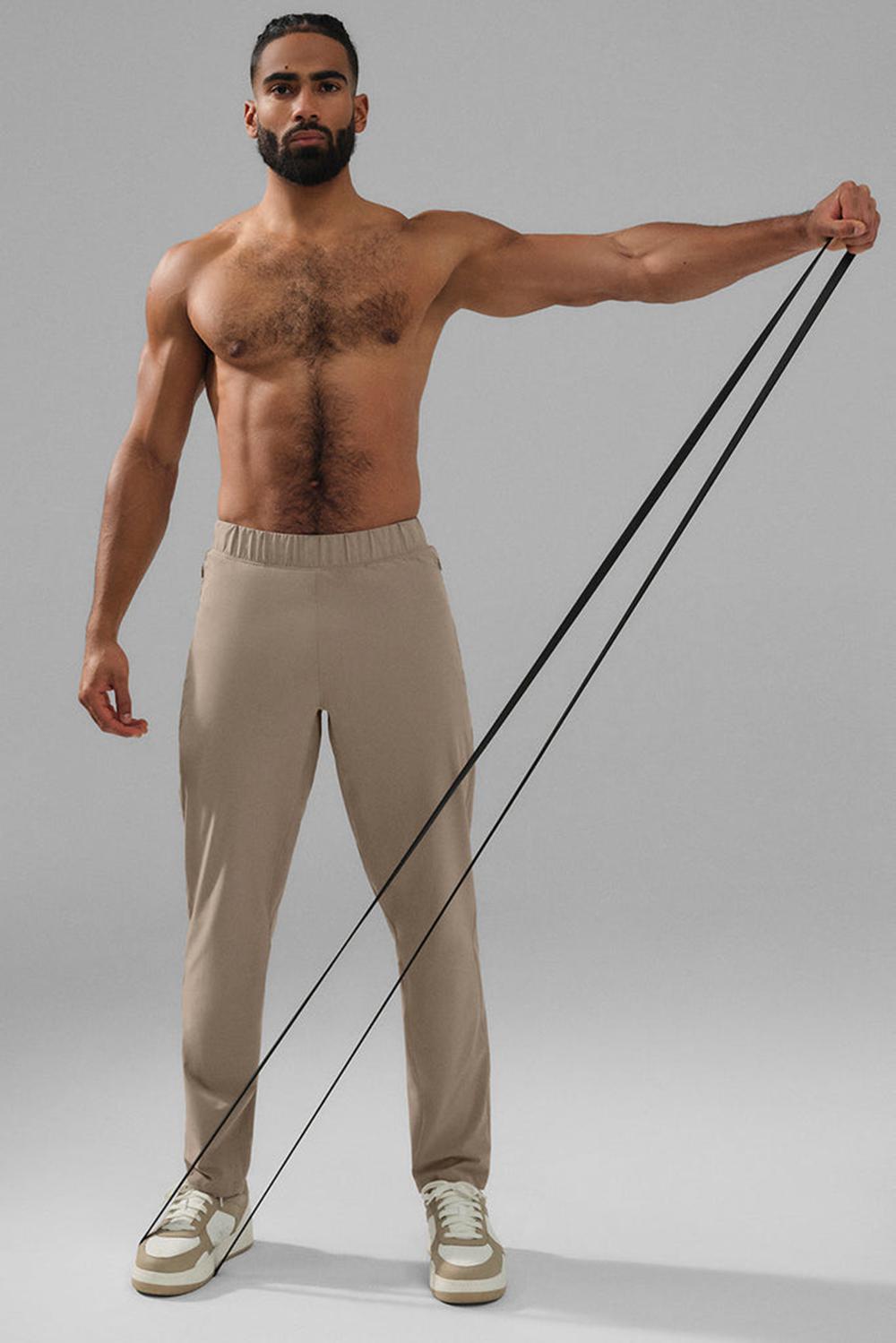 Pantalon Alo Yoga Repetition Hombre Gravel | Chile  42075-RUWP
