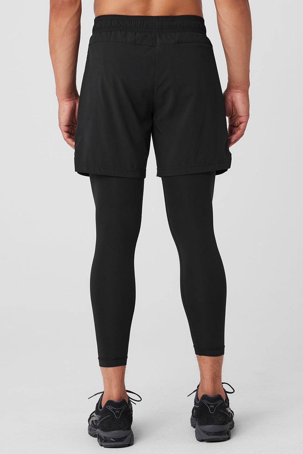 Pantalon Alo Yoga Stability 2-In-1 Hombre Negras Negras | Chile  71509-BDFS