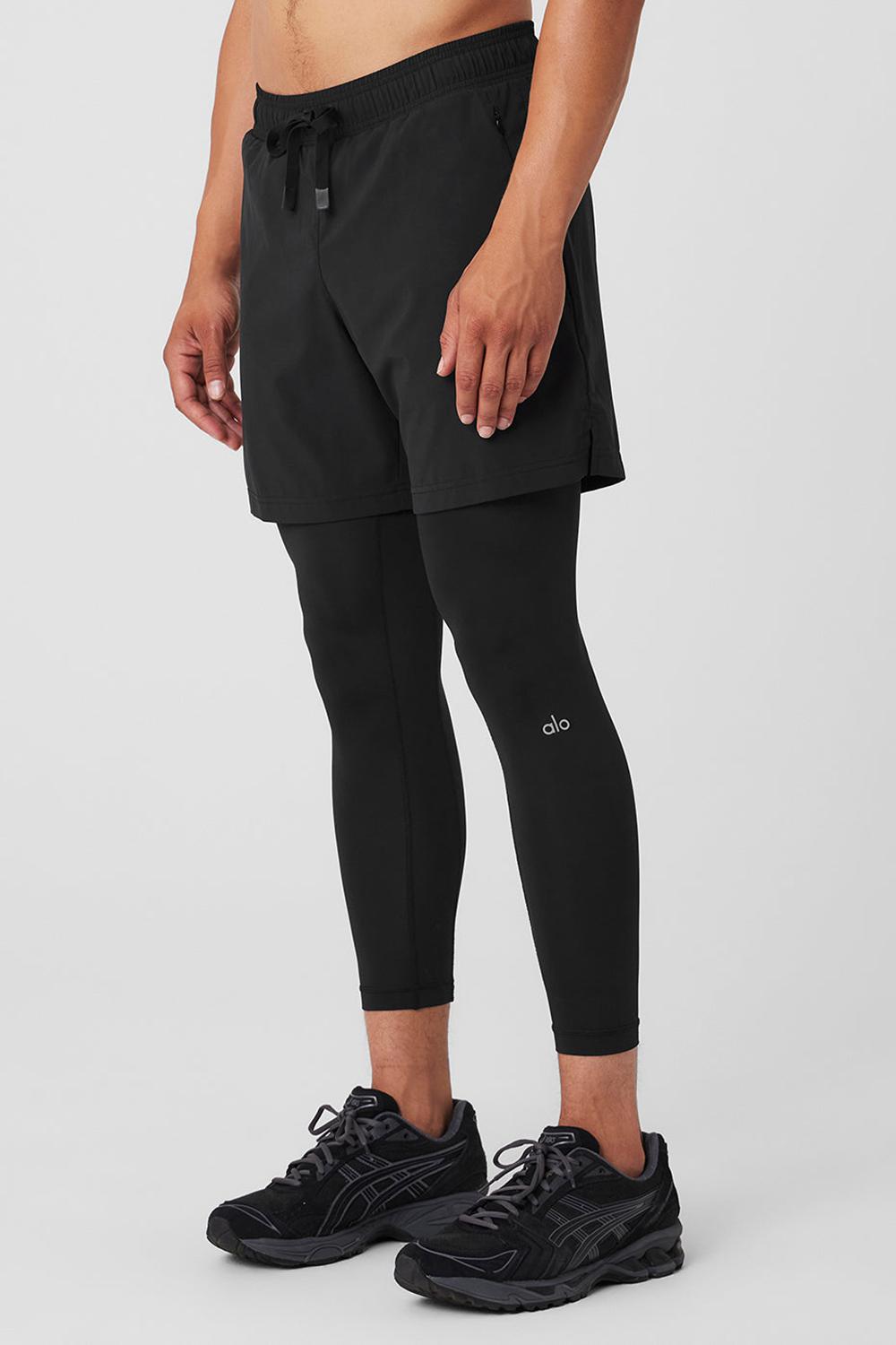Pantalon Alo Yoga Stability 2-In-1 Hombre Negras Negras | Chile  71509-BDFS