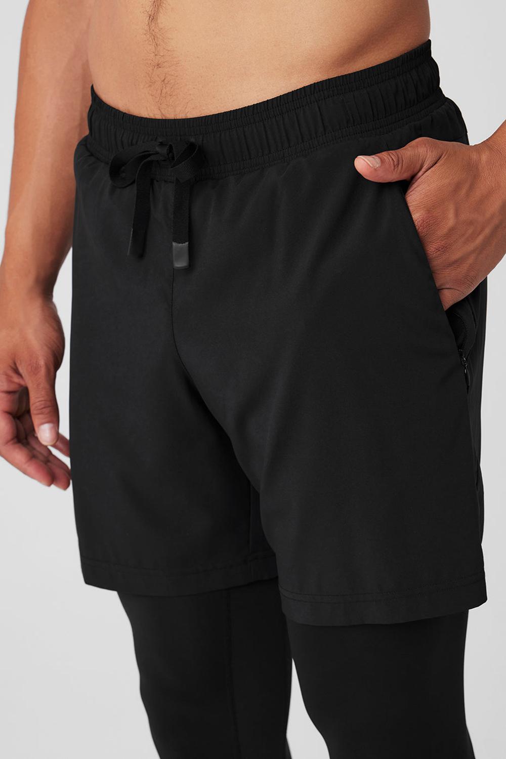 Pantalon Alo Yoga Stability 2-In-1 Hombre Negras Negras | Chile  71509-BDFS
