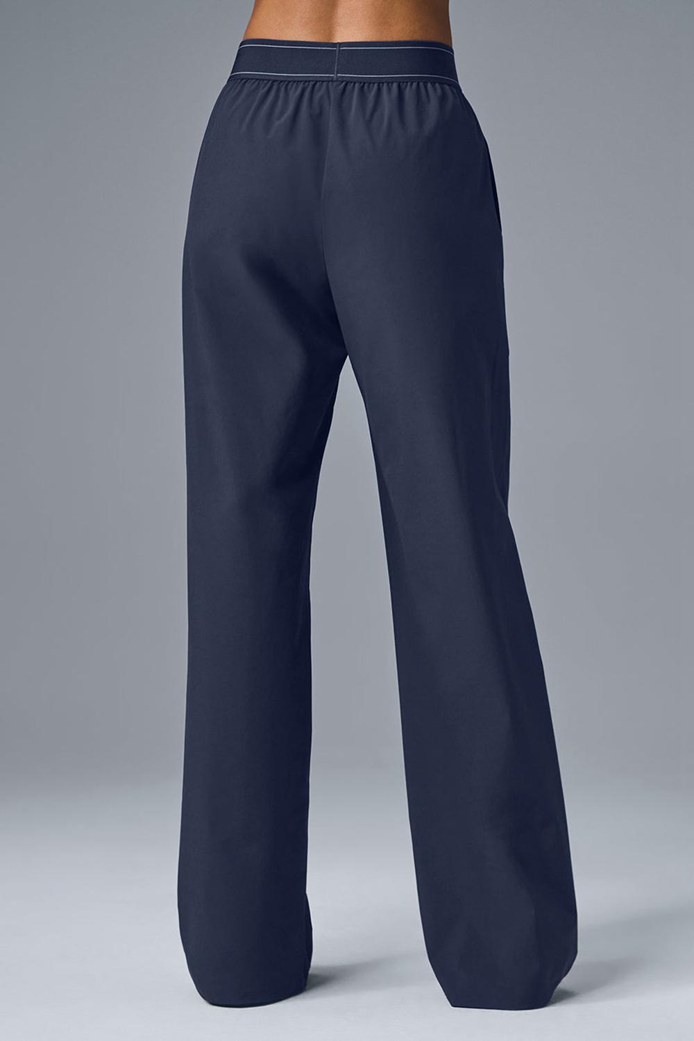Pantalon Alo Yoga Suit Up (Long) Mujer Azul Marino | Chile  98602-TVBF