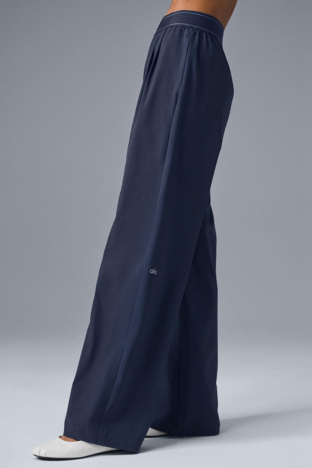 Pantalon Alo Yoga Suit Up (Long) Mujer Azul Marino | Chile  98602-TVBF