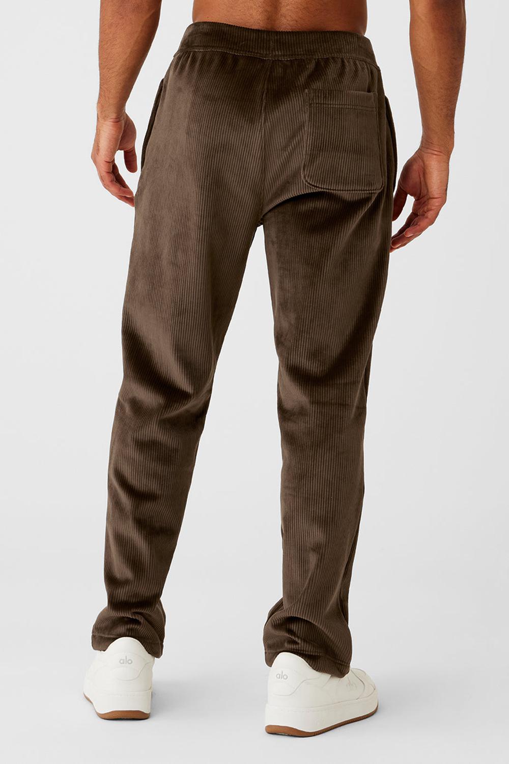 Pantalon Alo Yoga Velour Baller Hombre Espresso | Chile  02347-YSTV