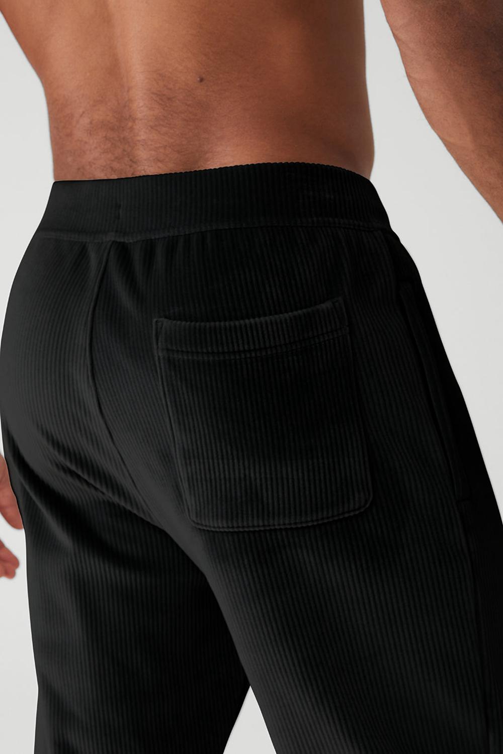 Pantalon Alo Yoga Velour Baller Hombre Negras | Chile  17283-XVIY