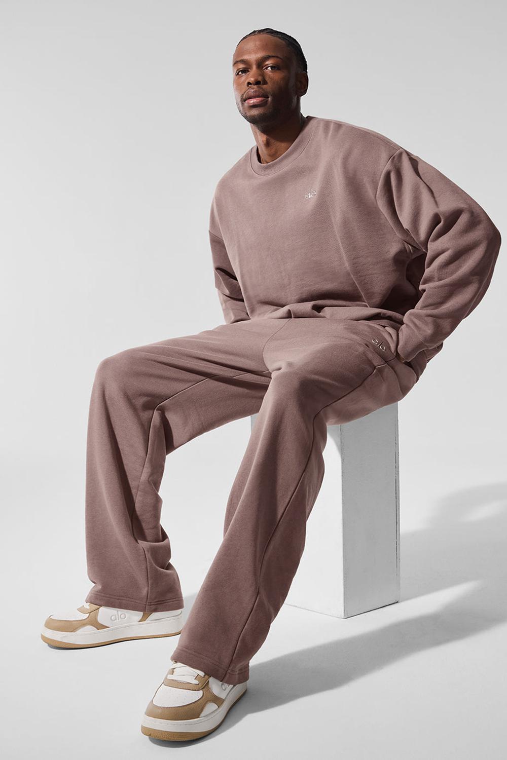 Pantalon Deportivo Alo Yoga Accolade Straight Leg Hombre Mushroom | Chile  46927-FMOA