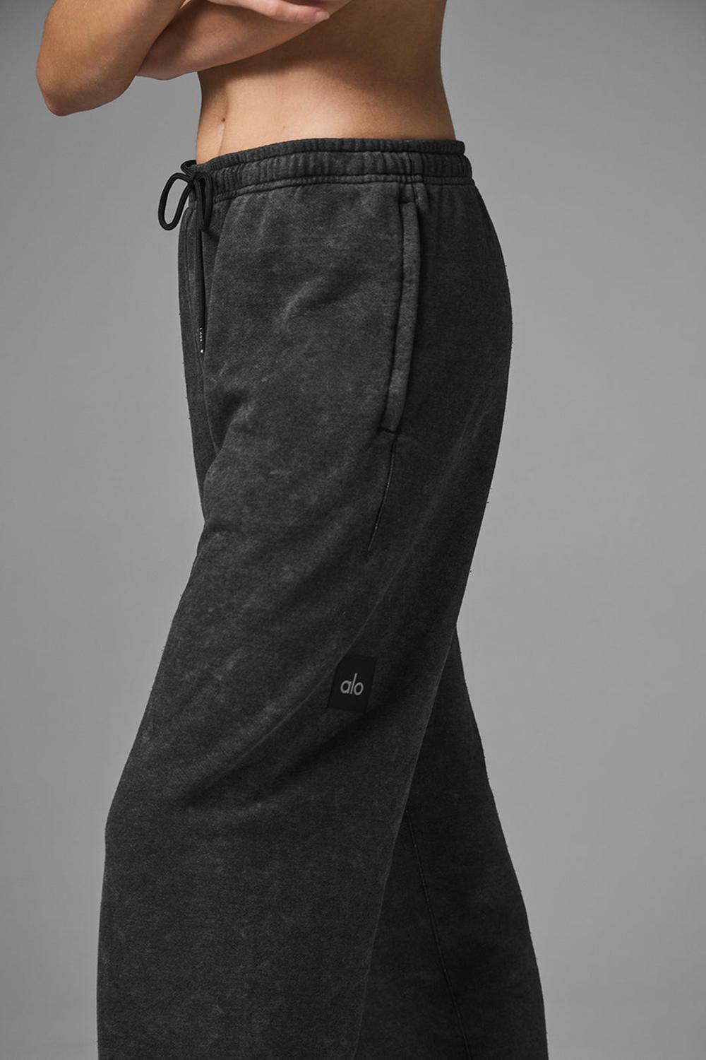 Pantalon Deportivo Alo Yoga Chill Vintage Wash Mujer Negras Azules | Chile  98160-ZKDG
