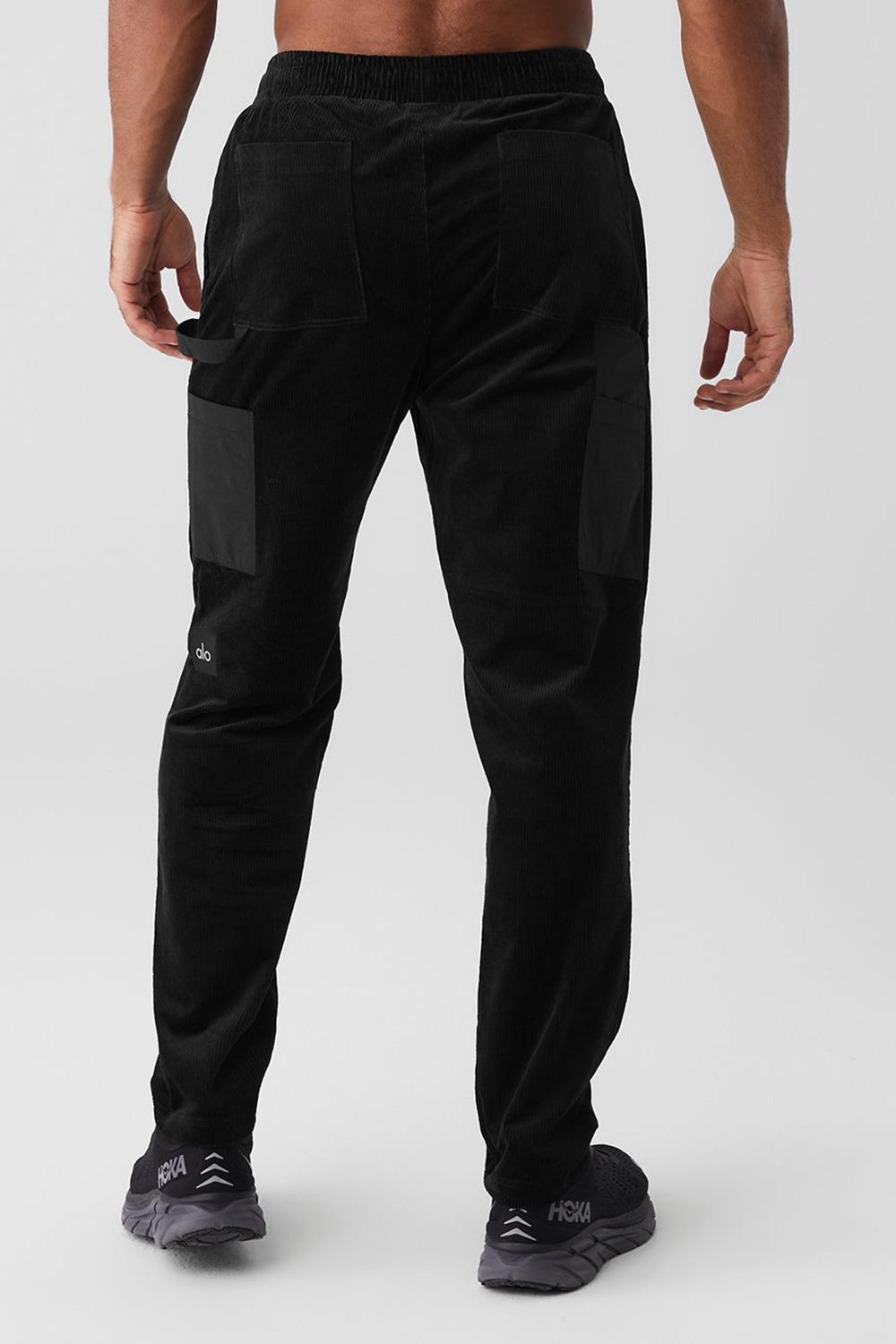 Pantalon Deportivo Alo Yoga Corduroy District Hombre Negras | Chile  12735-HNGA