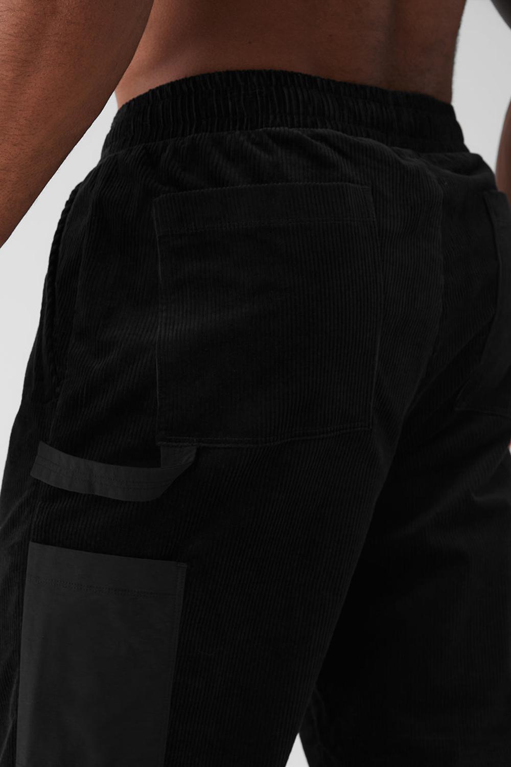 Pantalon Deportivo Alo Yoga Corduroy District Hombre Negras | Chile  12735-HNGA