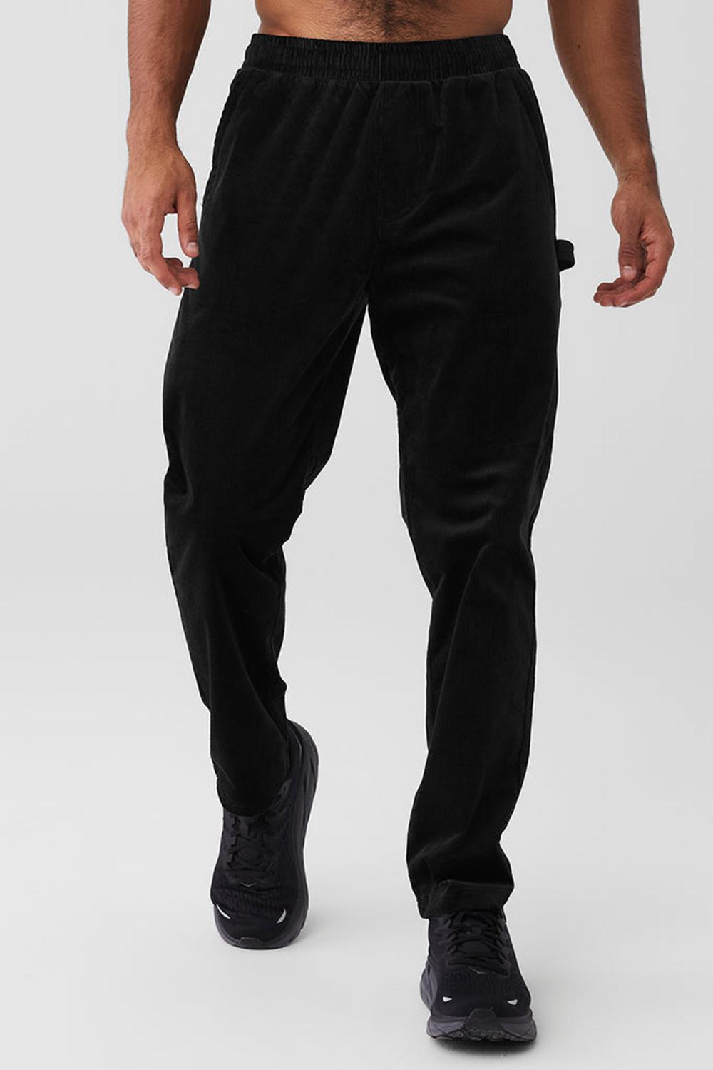 Pantalon Deportivo Alo Yoga Corduroy District Hombre Negras | Chile  12735-HNGA
