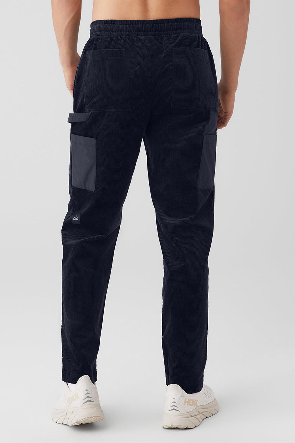 Pantalon Deportivo Alo Yoga Corduroy District Hombre Azul Marino | Chile  95042-QBCY