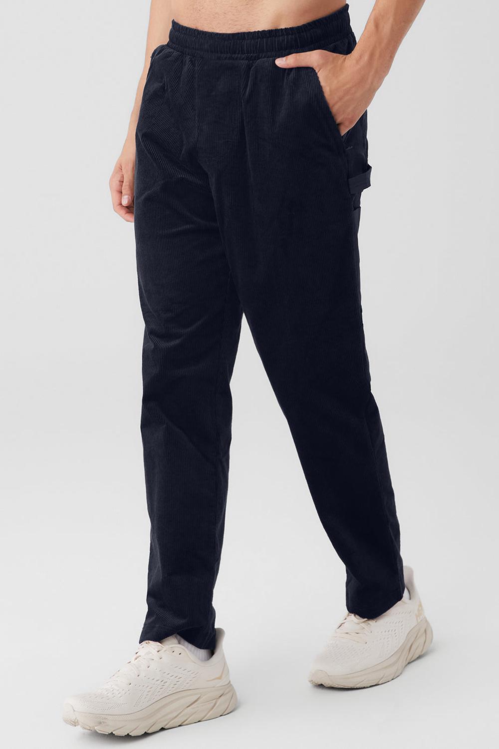 Pantalon Deportivo Alo Yoga Corduroy District Hombre Azul Marino | Chile  95042-QBCY