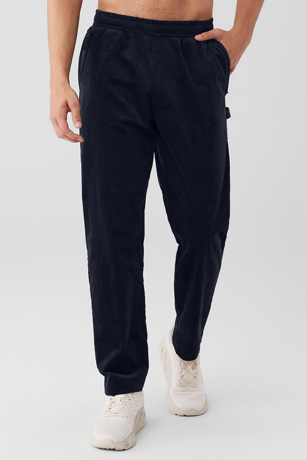 Pantalon Deportivo Alo Yoga Corduroy District Hombre Azul Marino | Chile  95042-QBCY