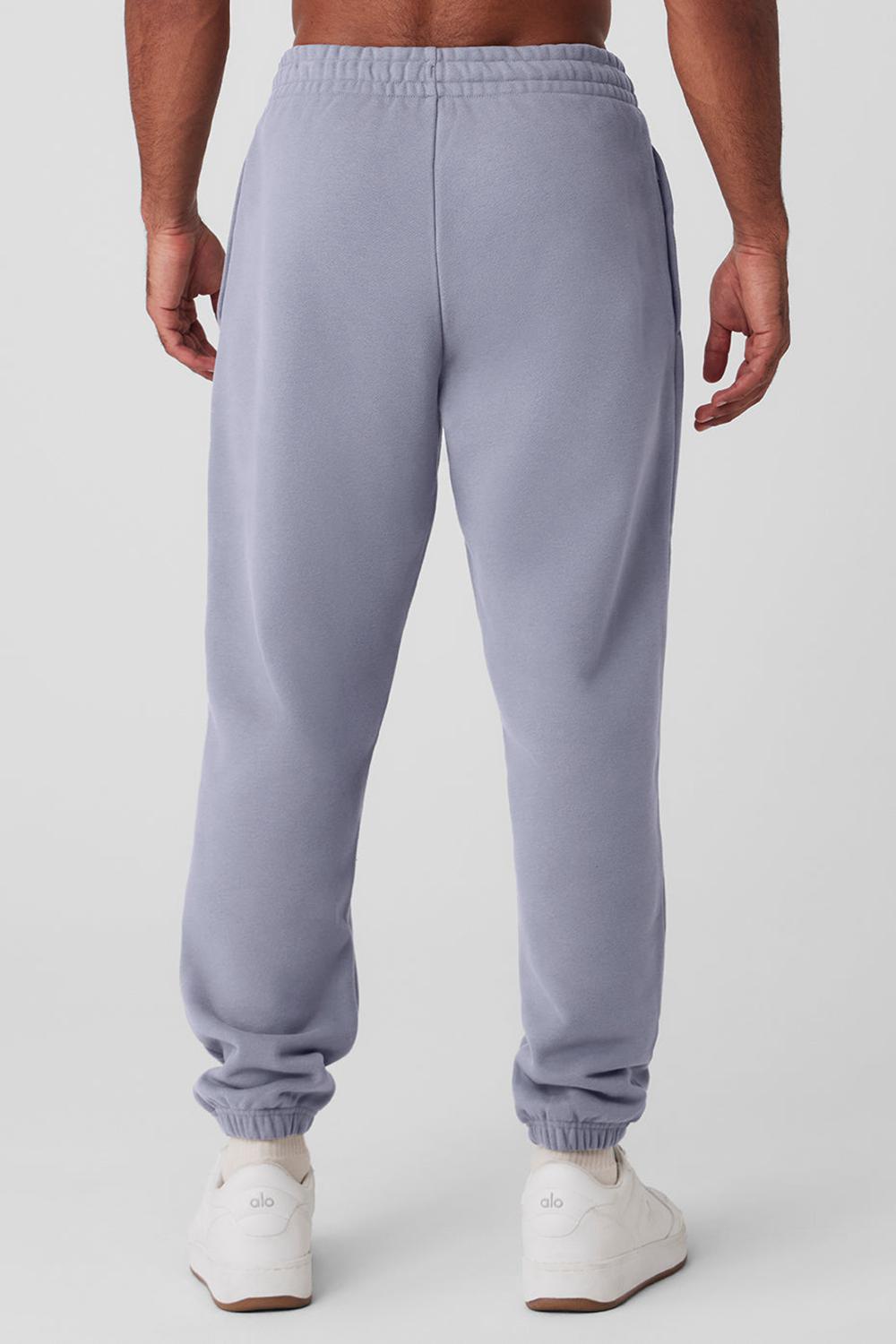 Pantalon Deportivo Alo Yoga Cuffed Renown Heavy Weight Hombre Fog | Chile  60817-TLSB