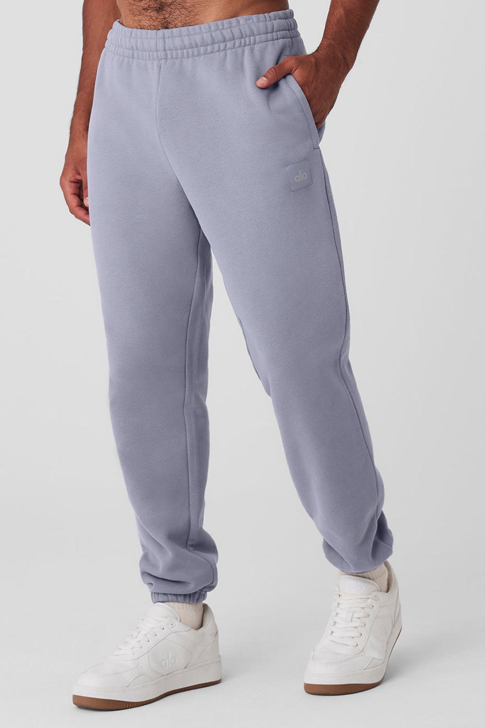 Pantalon Deportivo Alo Yoga Cuffed Renown Heavy Weight Hombre Fog | Chile  60817-TLSB