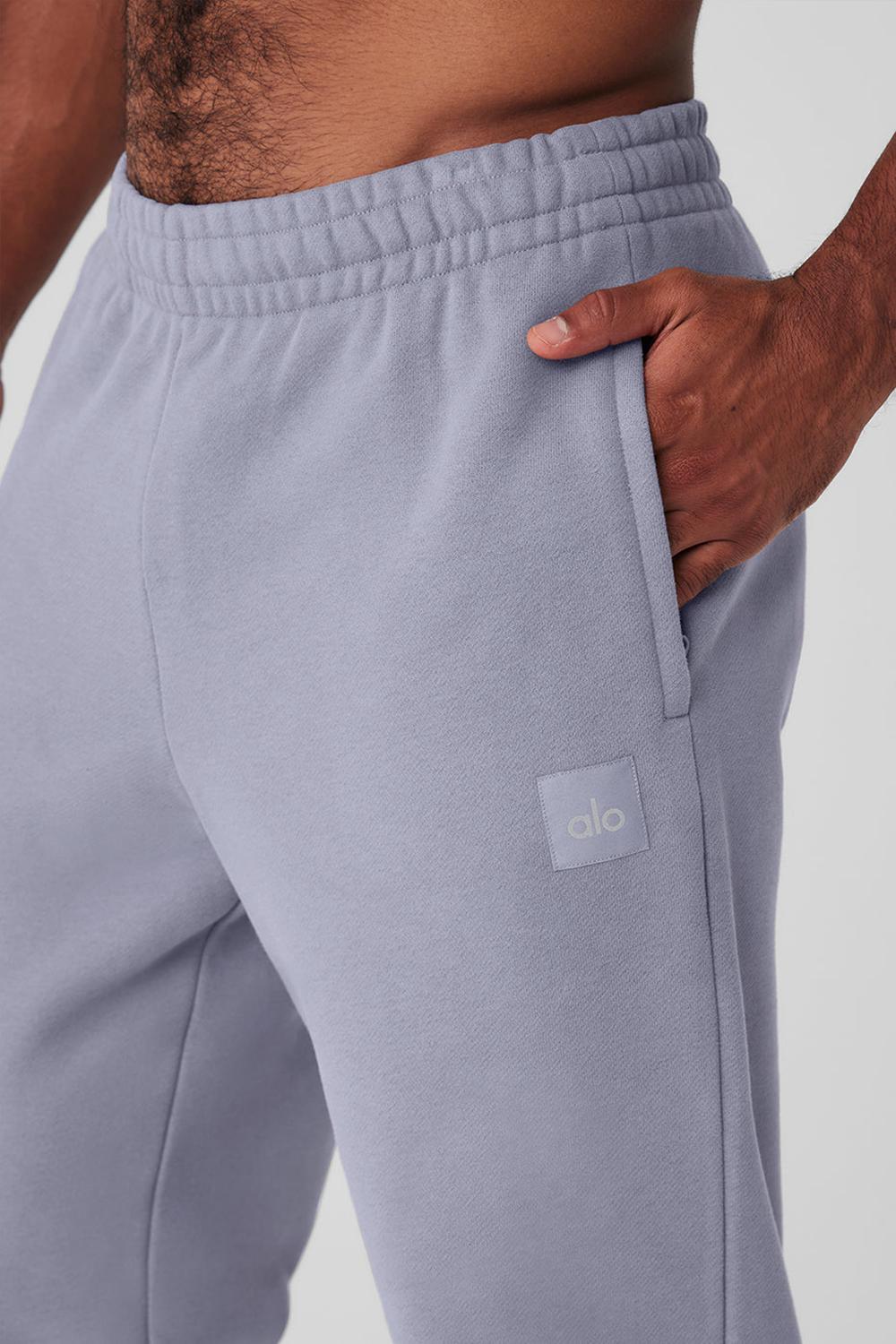 Pantalon Deportivo Alo Yoga Cuffed Renown Heavy Weight Hombre Fog | Chile  60817-TLSB