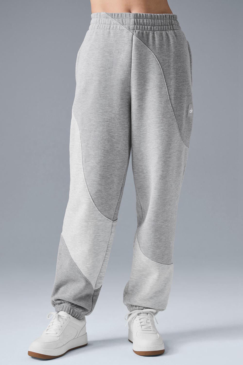 Pantalon Deportivo Alo Yoga Make Waves Mujer Gris | Chile  34175-GDTS