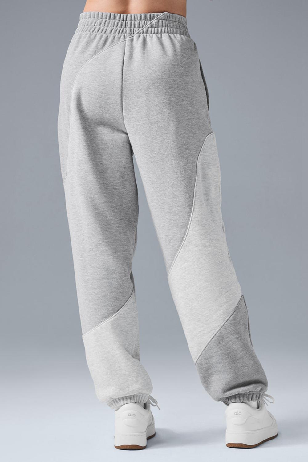 Pantalon Deportivo Alo Yoga Make Waves Mujer Gris | Chile  34175-GDTS