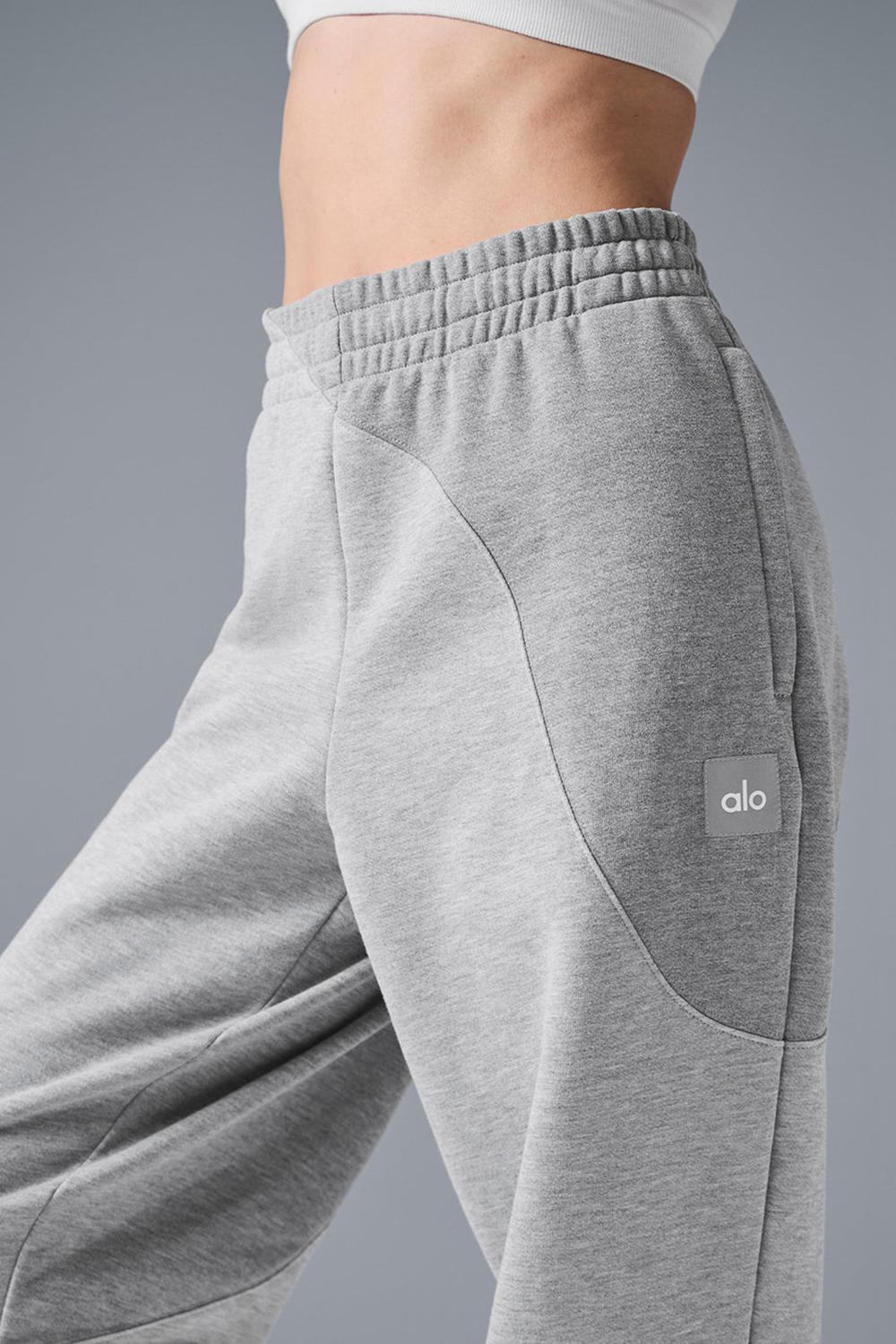 Pantalon Deportivo Alo Yoga Make Waves Mujer Gris | Chile  34175-GDTS