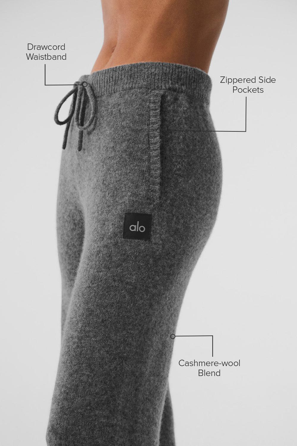Pantalon Deportivo Alo Yoga New Class Cashmere Mujer Plateadas Gris | Chile  79854-XROD
