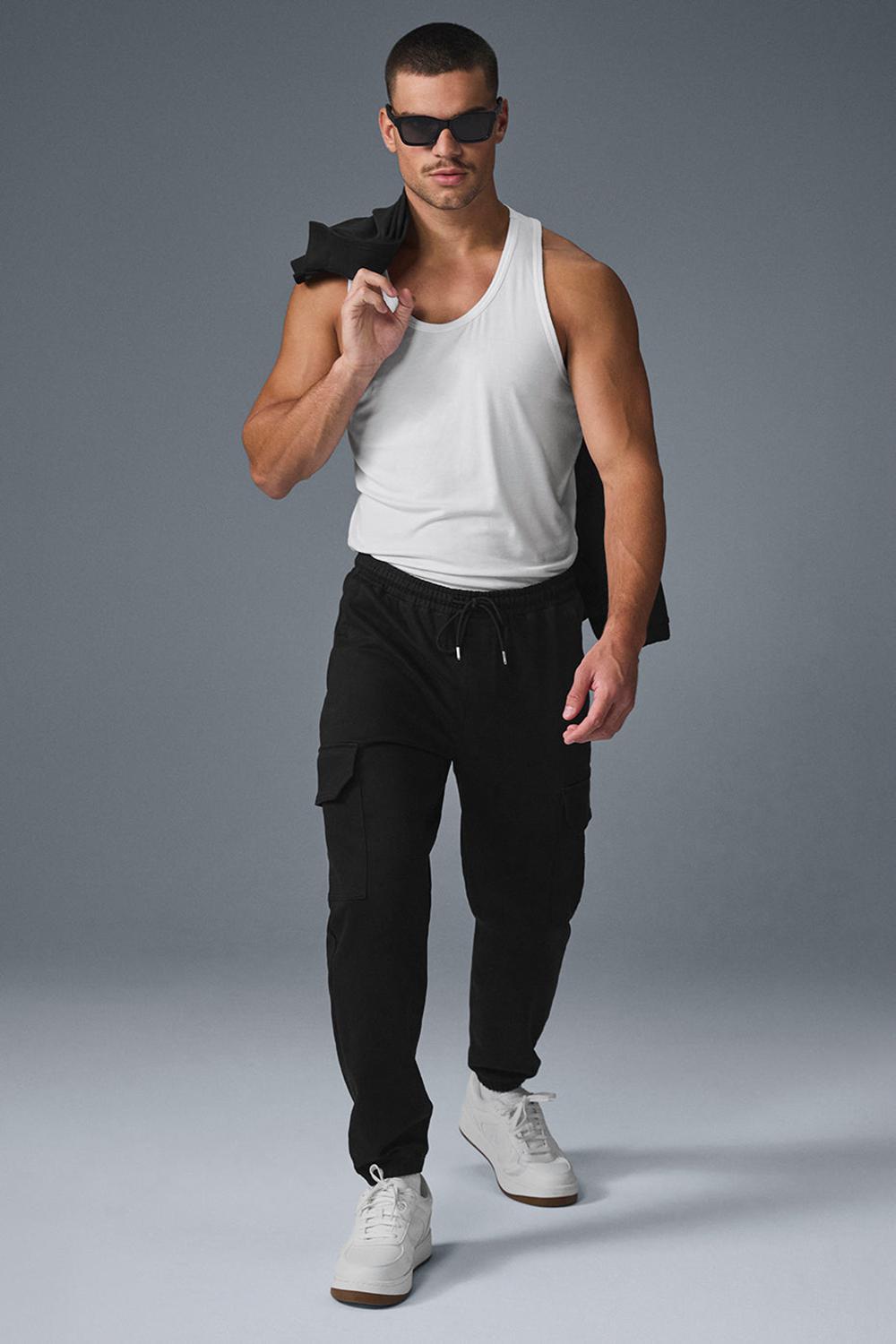 Pantalon Jogger Alo Yoga Edition Sueded Hombre Negras | Chile  42371-ETPR