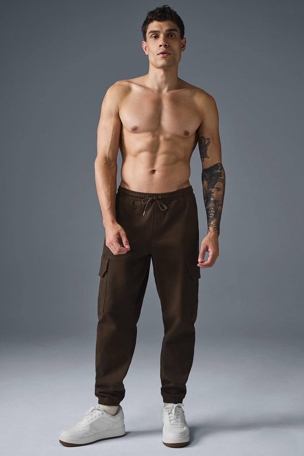 Pantalon Jogger Alo Yoga Edition Sueded Hombre Espresso | Chile  42315-VAMB