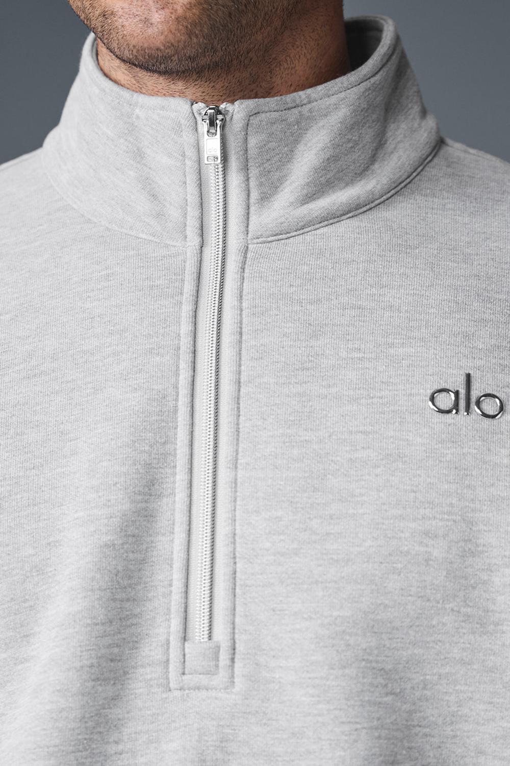 Pullover Alo Yoga Accolade 1/4 Zip Hombre Gris | Chile  86924-MPOX