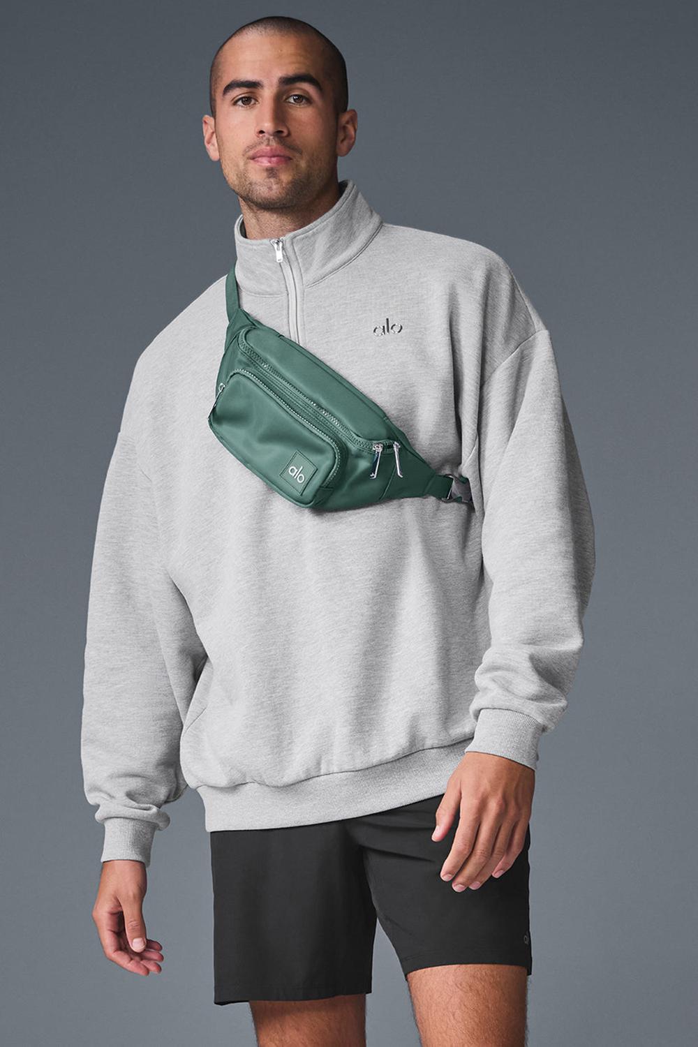 Pullover Alo Yoga Accolade 1/4 Zip Hombre Gris | Chile  86924-MPOX