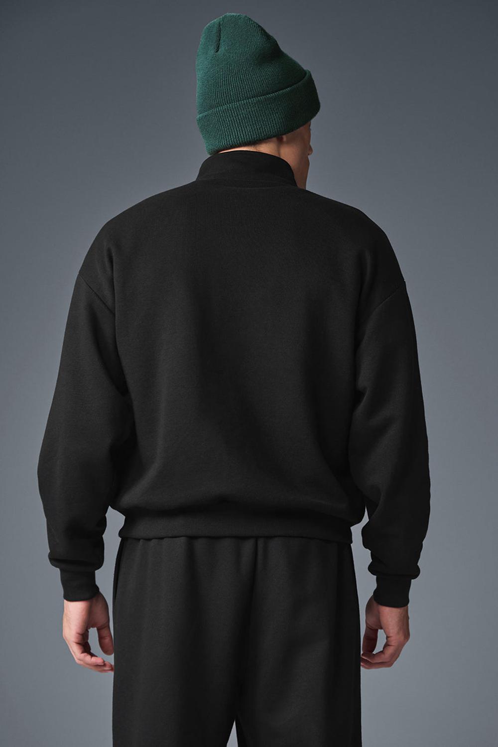Pullover Alo Yoga Accolade 1/4 Zip Hombre Negras | Chile  26738-HIWV