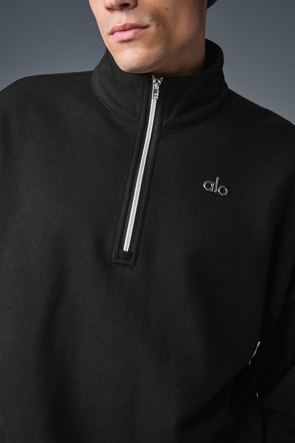 Pullover Alo Yoga Accolade 1/4 Zip Hombre Negras | Chile  26738-HIWV