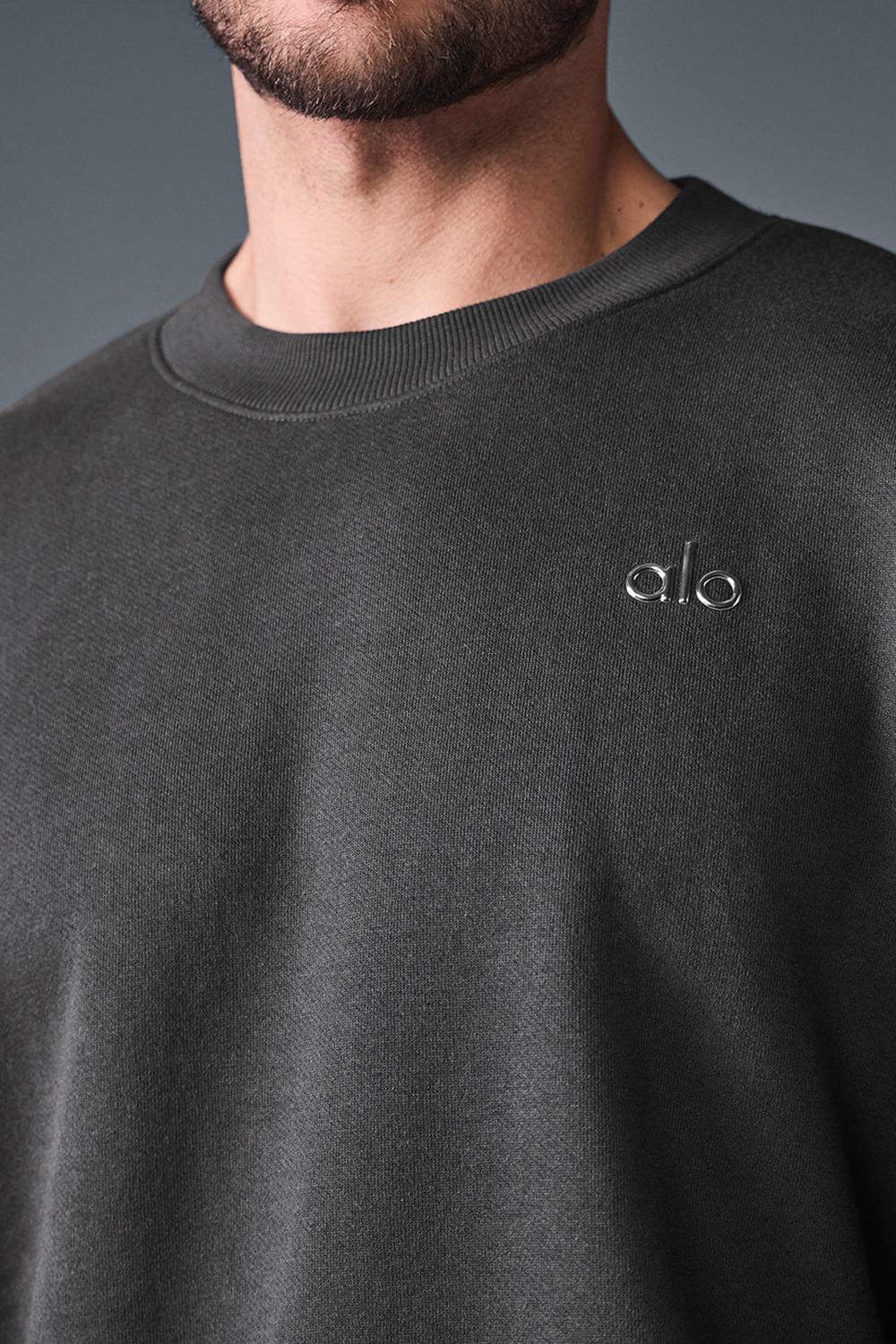 Pullover Alo Yoga Accolade Crew Neck Hombre Anthracite | Chile  39507-COAW