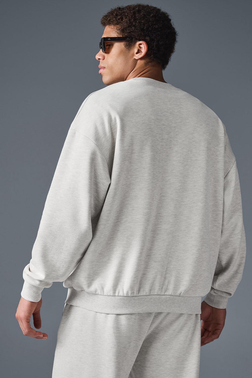 Pullover Alo Yoga Accolade Crew Neck Hombre Blancas | Chile  93460-LJYB